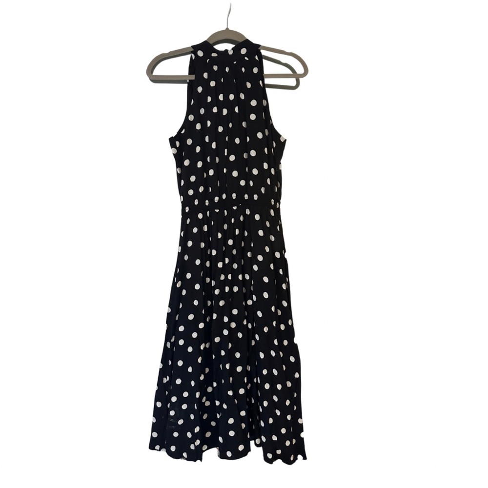 NEW w/tags Ann Taylor MIDI Polka Dot dress with back bow detail